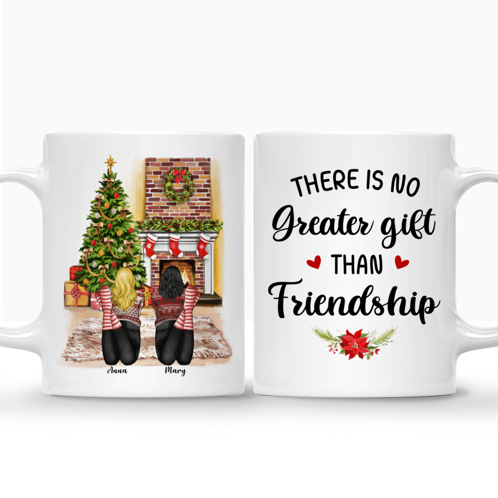 Personalized Mug - Up to 3 Girls - There is no greater gift than friendship_3