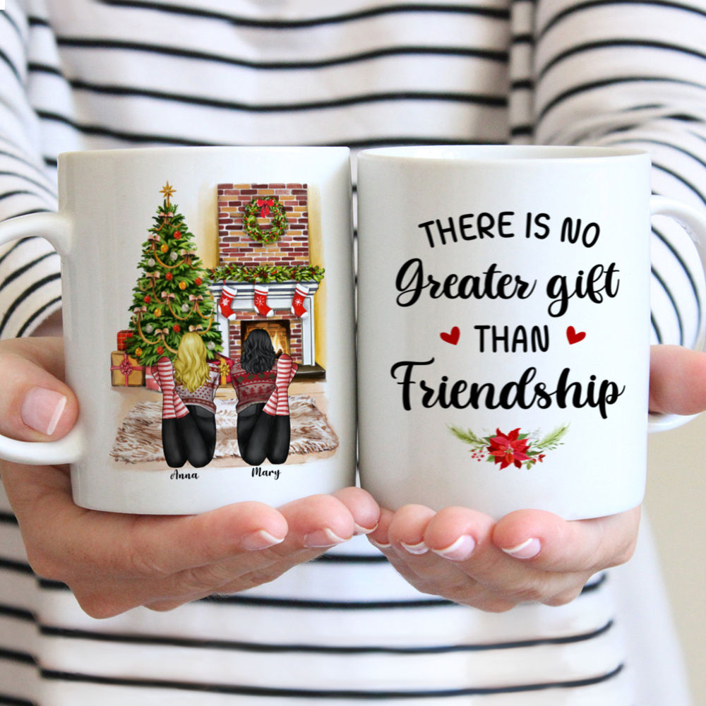 Personalized Mug - Up to 3 Girls - There is no greater gift than friendship