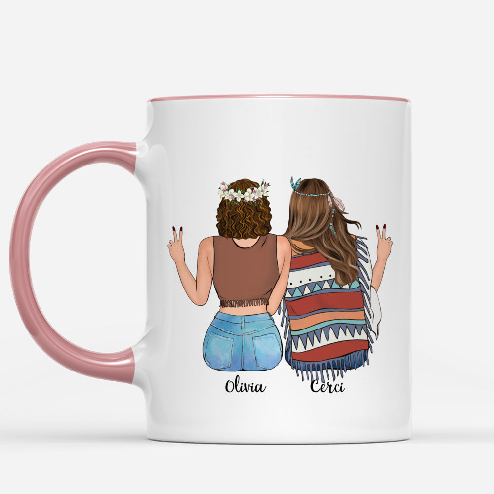 Boho Hippie Bohemian Girls - I'm That Quiet Girl Who Is Absolutely Insane With Her Best Friend (S) - Personalized Mug_1