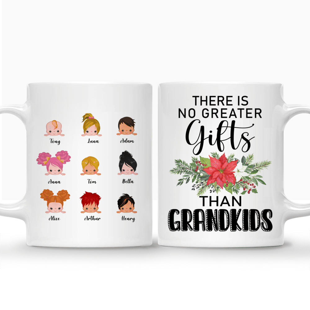 Personalized Mug - Up to 9 Kids - There Is No Greater Gifts Than Grandkids_3