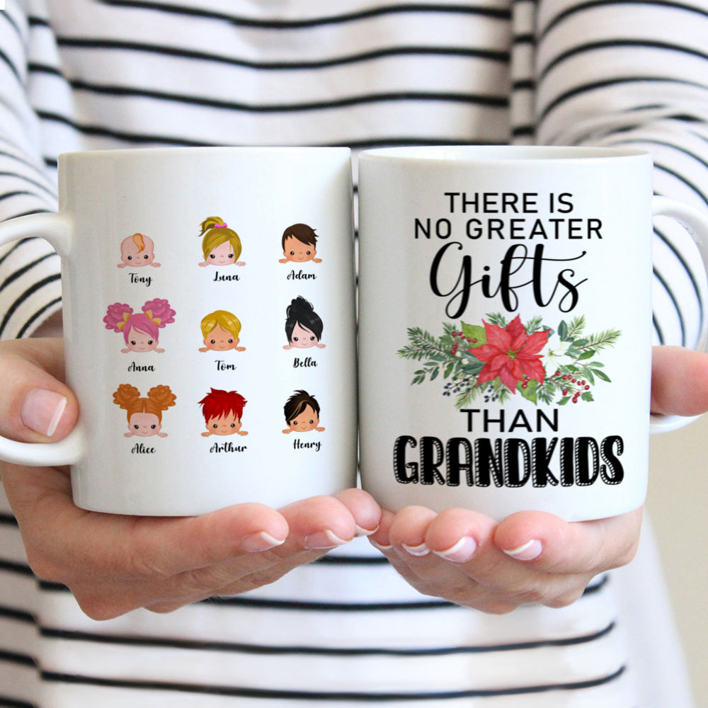 Personalized Mug - Up to 9 Kids - There Is No Greater Gifts Than Grandkids