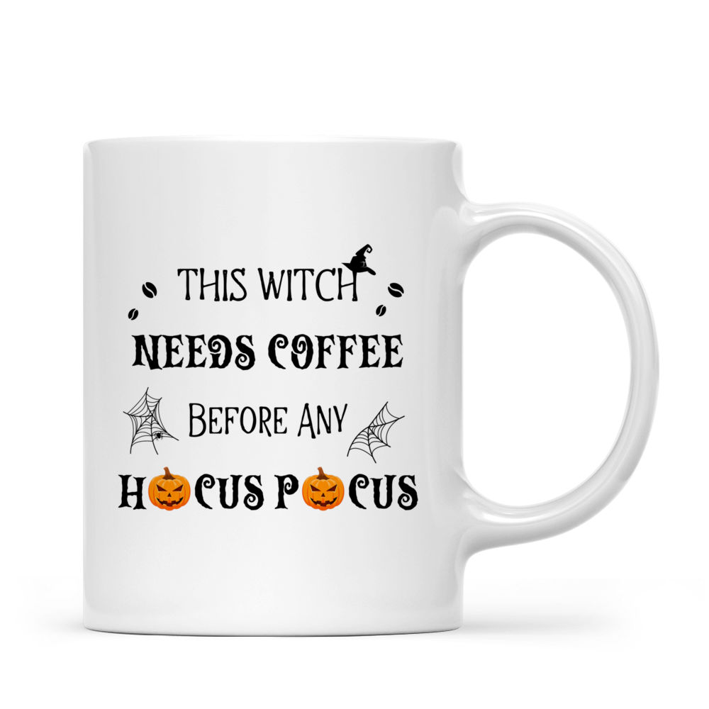 Halloween Dog Mug - Cute Border Collie Witch Drinking Coffee Halloween Dog - Mug_2