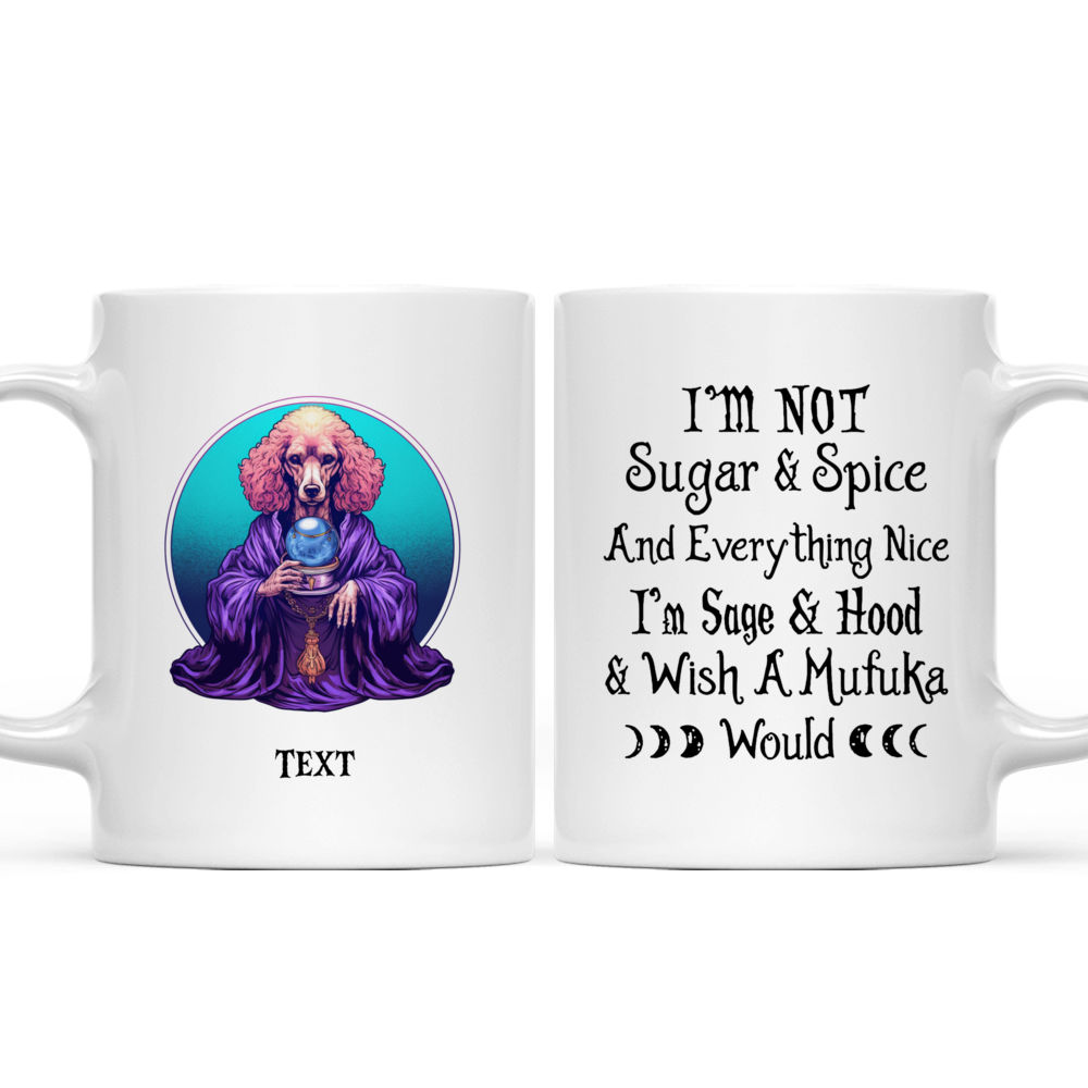 Halloween Dog Mug - Fictional Poodle Dog Witch Fortune Teller with Magic Crystal Ball for Halloween Dog Mug - Mug_3