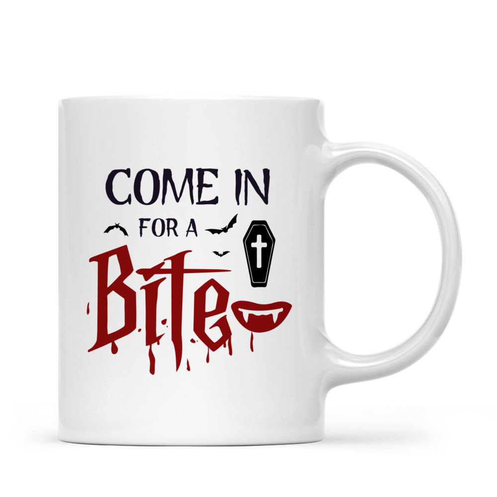 Halloween Dog Mug - Come In For A Bite - Fantasy Pitbull Dracula Vampire Halloween Dog Mug - Mug_2