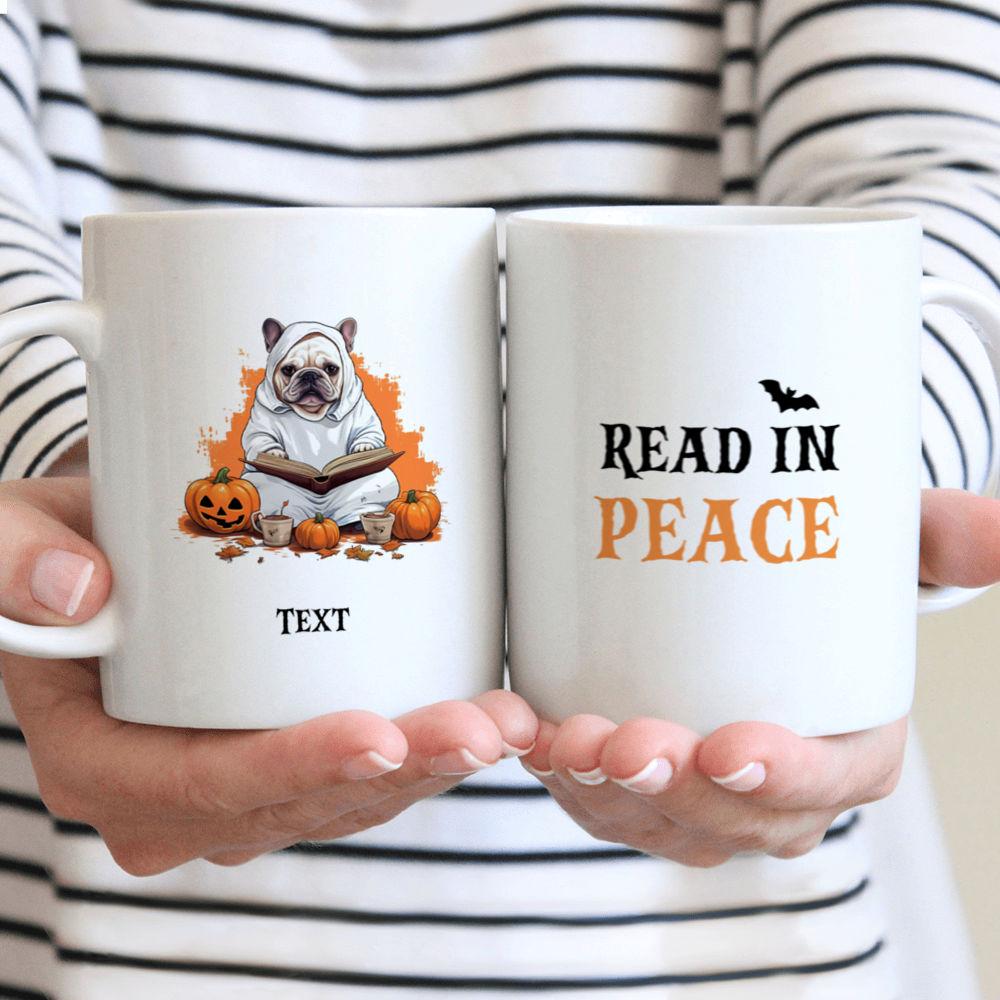 Halloween Dog Mug - French Bulldog Halloween Ghost Costume Mug - Mug