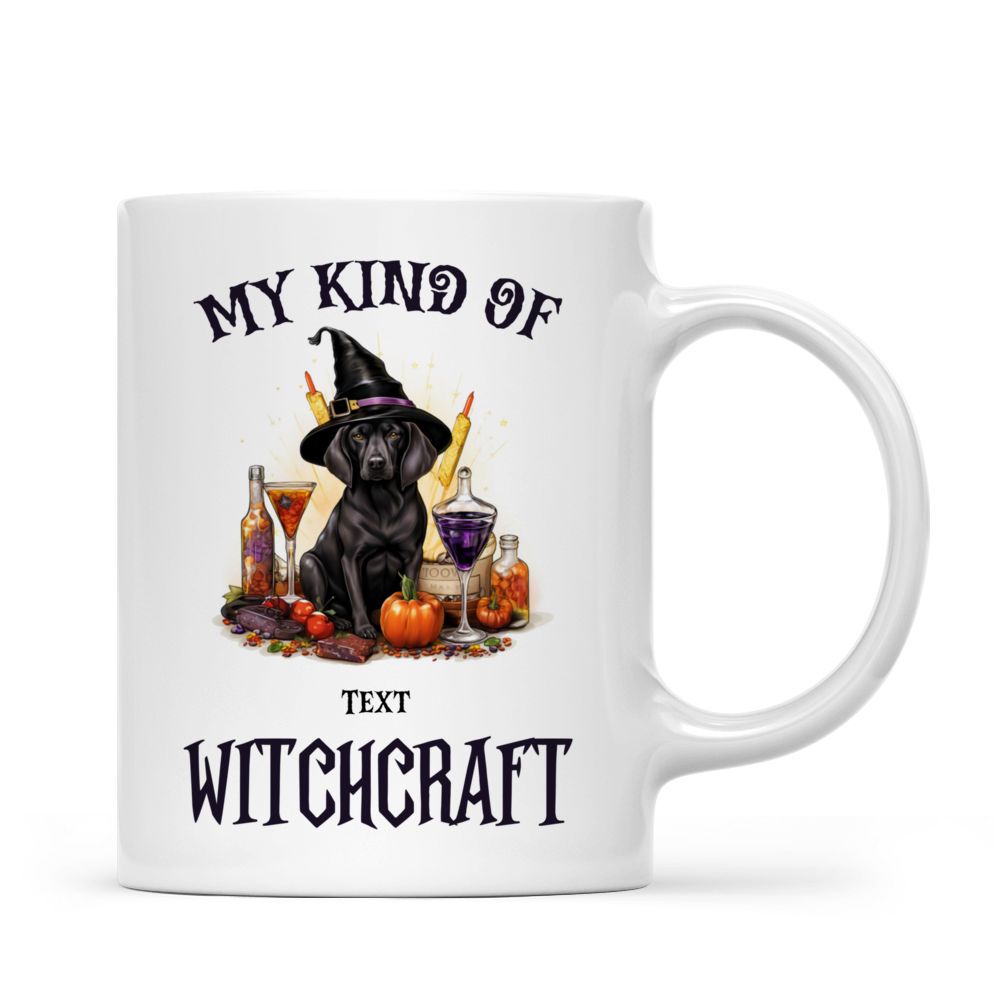 Halloween Dog Mug - Sassy Labrador Retriever Dog in Halloween Witch Costume Drinking Cocktail - Mug_2