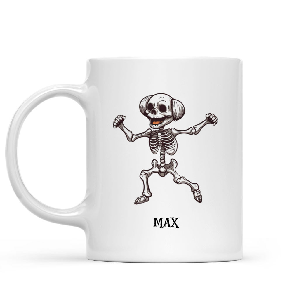 Halloween Dog Mug - Fantasy Shih Tzu Dog Skeleton Dancing Happy Halloween Dog Mug - Mug_1