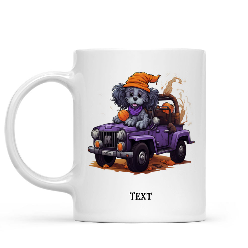 Unique Ghost Dogs Car Ride Ceramic Mug