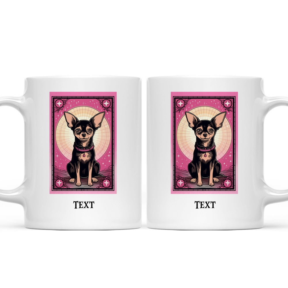 Halloween Dog Mug - Chihuahua Witch in Tarot Card Halloween Dog Mug - Mug_3