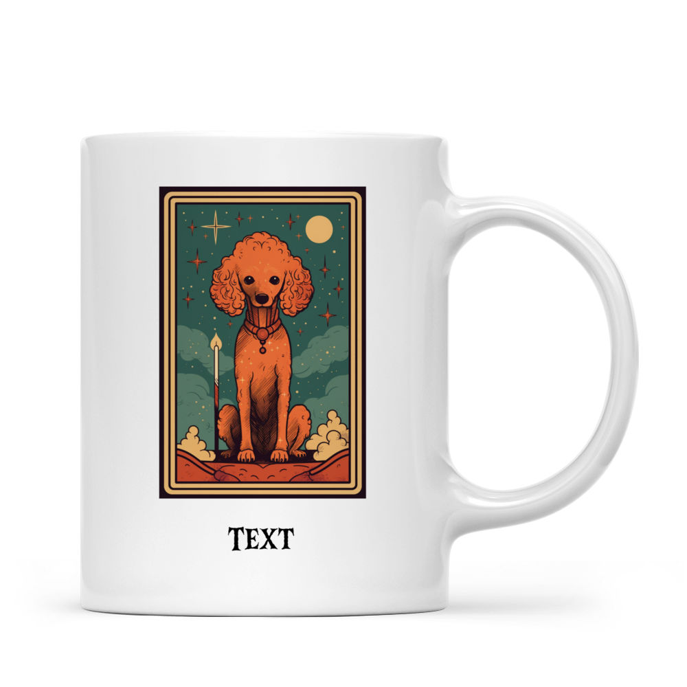 Halloween Dog Mug - Magical Poodle Witch Tarot Card Halloween Dog Mug - Mug_2