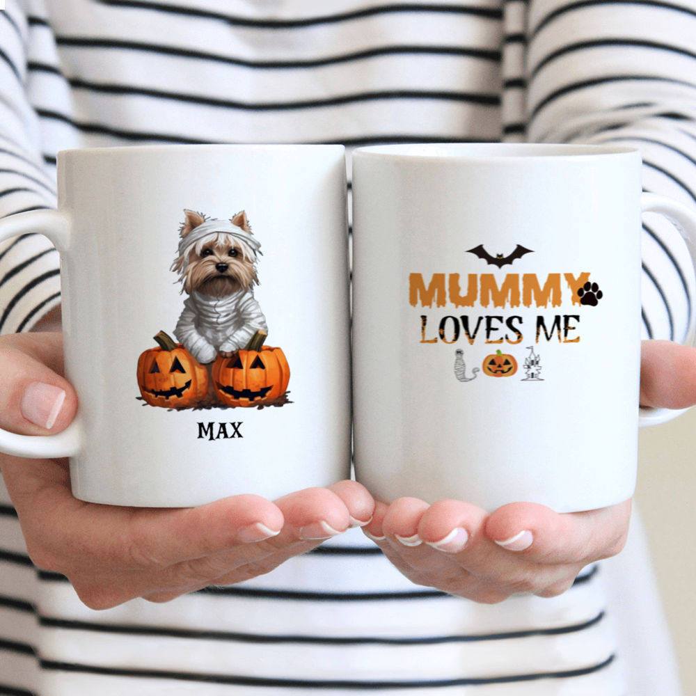 Halloween Dog Mug - Halloween Yorkshire Terrier Dog Mug - Mug