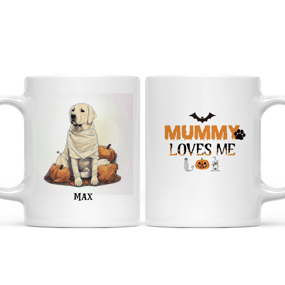 Halloween Dog Mug - Halloween Labrador Retriever Dog Mummy Cosplay - Mug_3