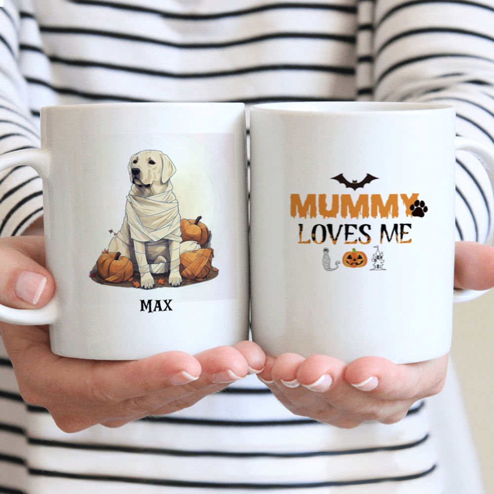 Halloween Dog Mug - Halloween Labrador Retriever Dog Mummy Cosplay - Mug