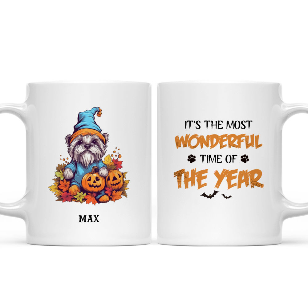 Halloween Dog Mug - Cute Yorkshire Terrier Dog in Gnome Costume Halloween Mug - Mug_3