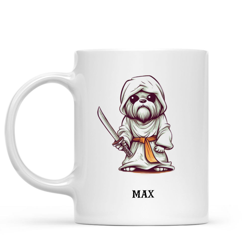 Halloween Dog Mug - Funny Anthropomorphic Shih Tzu Dog Halloween Ghost Costume Mug - Mug_1