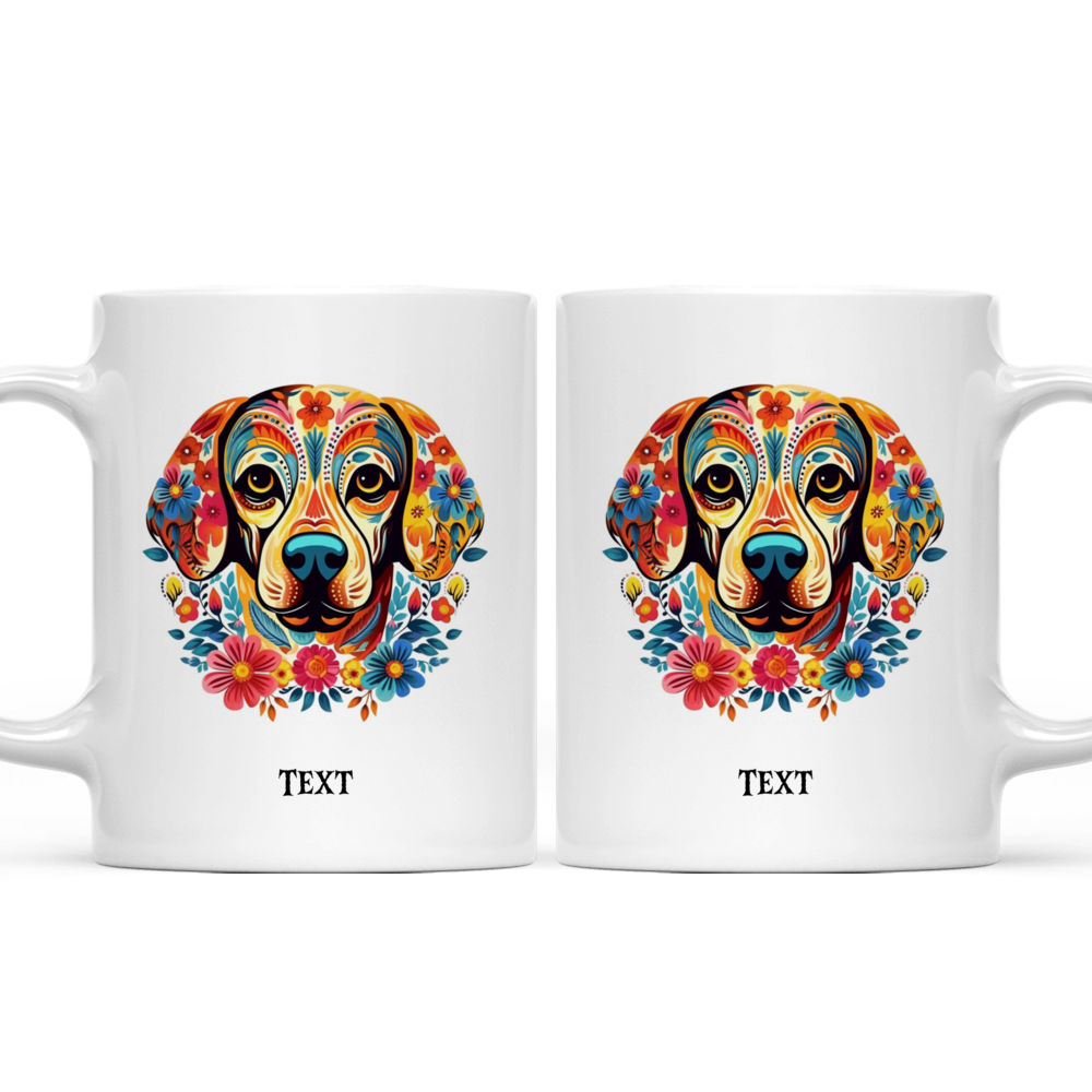 Golden Retriever Dog Dia de los Muertos Skull Halloween