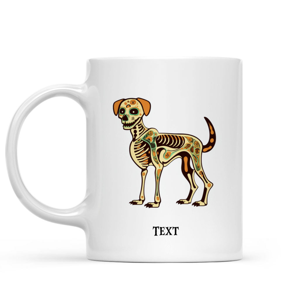 Halloween Dog Mug - Mexican Style Labrador Retriever Dog Skeleton Costume - Mug_1