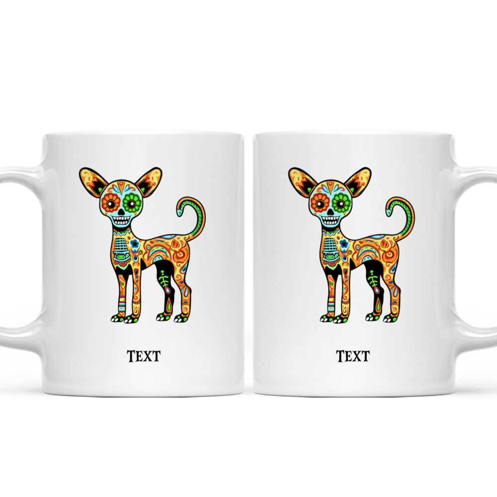 Halloween Dog Mug - Mexican Style Poodle Dog Skeleton Costume - Mug_3