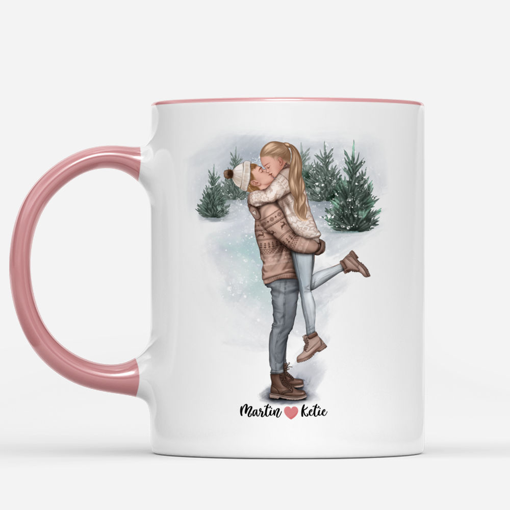 Personalized Mug - Hugging Couple Christmas - All I Want For Christmas Is  You - Valentine's Day Gifts, Couple