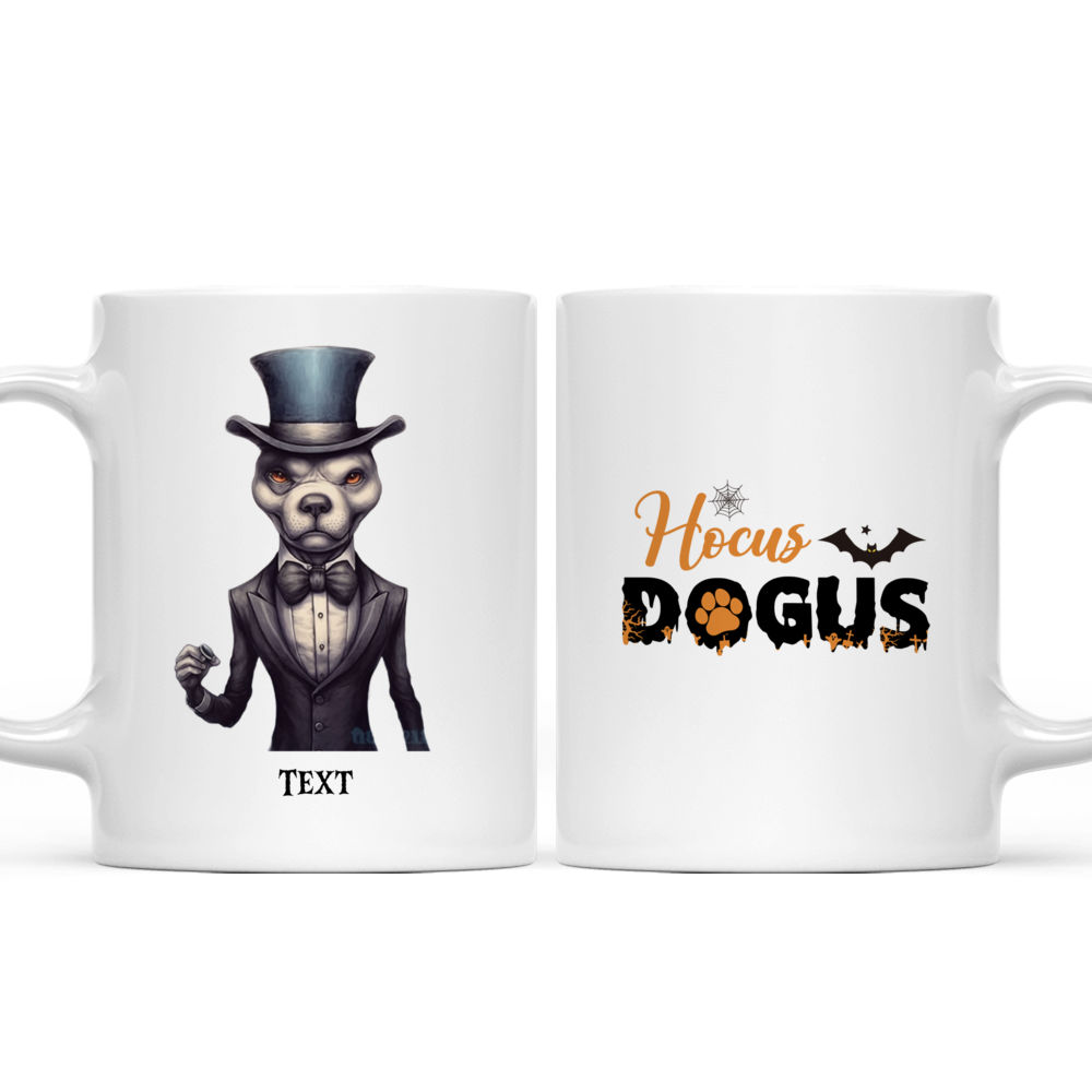 Halloween Dog Mug - Halloween Pitbull Dog Magician Mug - Mug_3