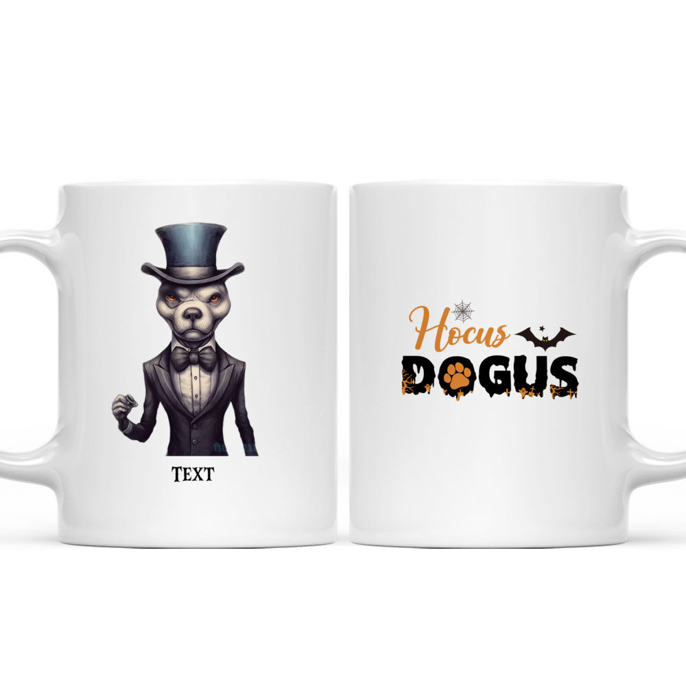 Halloween Pitbull Dog Magician Mug