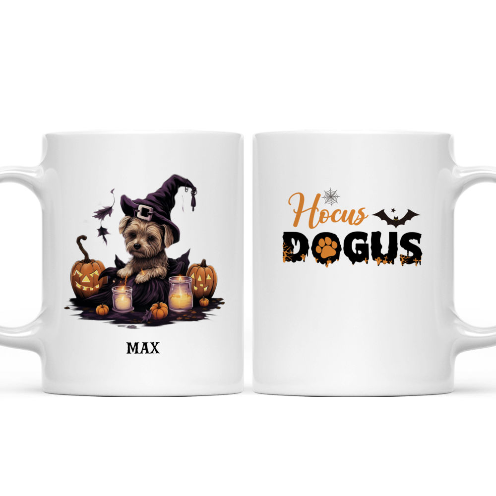 Halloween Dog Mug - Halloween Yorkshire Terrier Dog Witch Sleeping - Mug_3