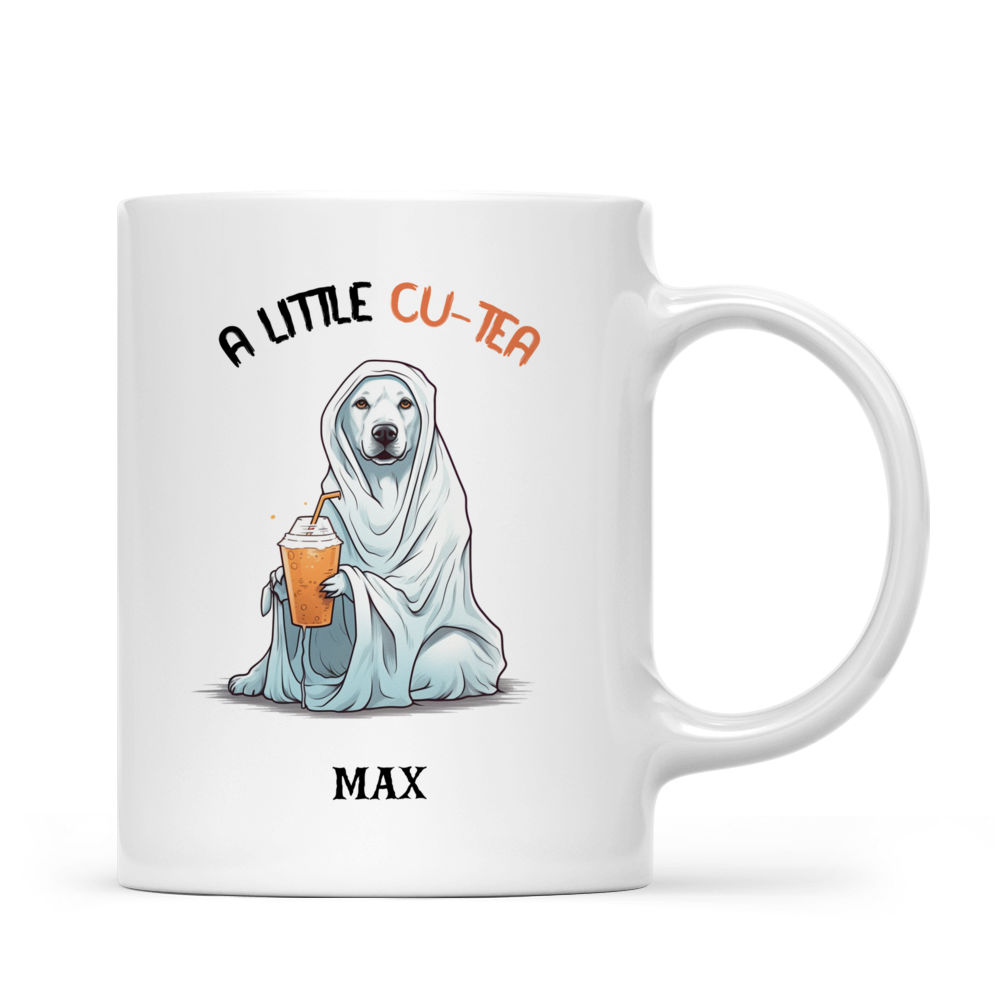 Halloween Dog Mug - Halloween Labrador Retriever Dog Ghost Costume Drinking Bubble Milk Tea - Mug_2