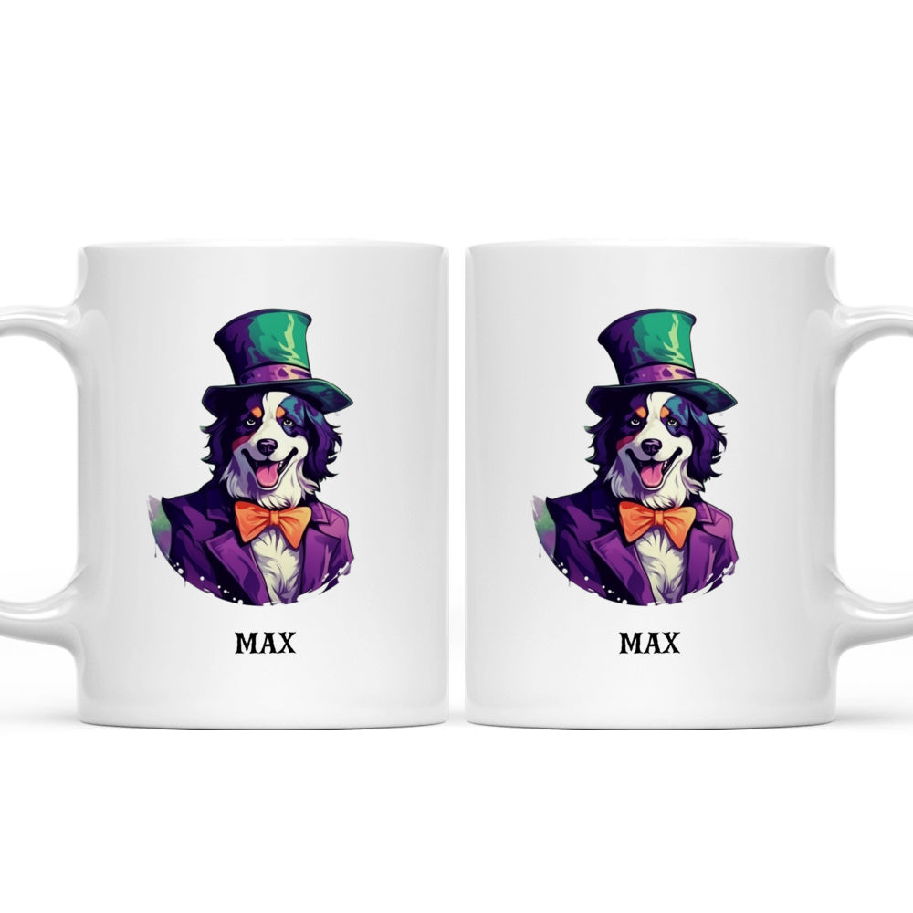 Halloween Dog Mug - Halloween Joker Border Collie Dog - Mug_3