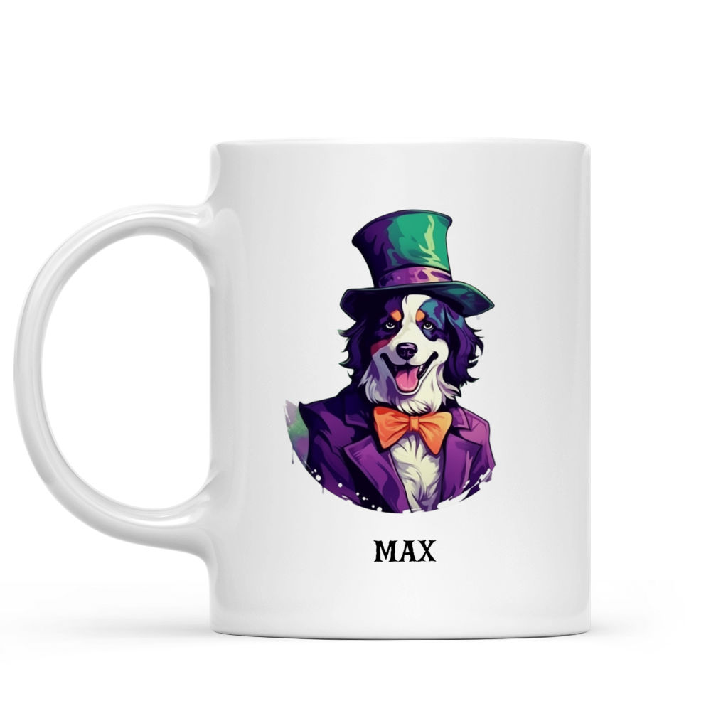 Halloween Dog Mug - Halloween Joker Border Collie Dog - Mug_1