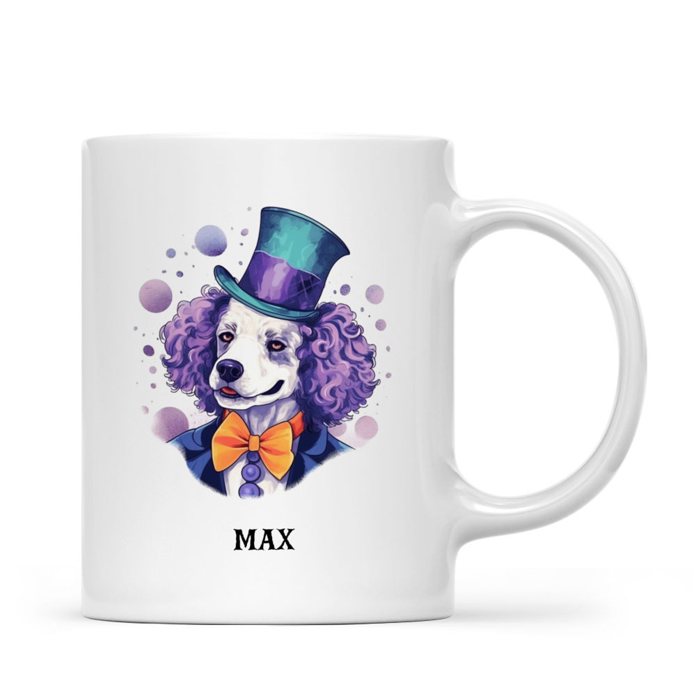 Halloween Dog Mug - Fantasy Poodle Dog Joker Dog - Mug_2