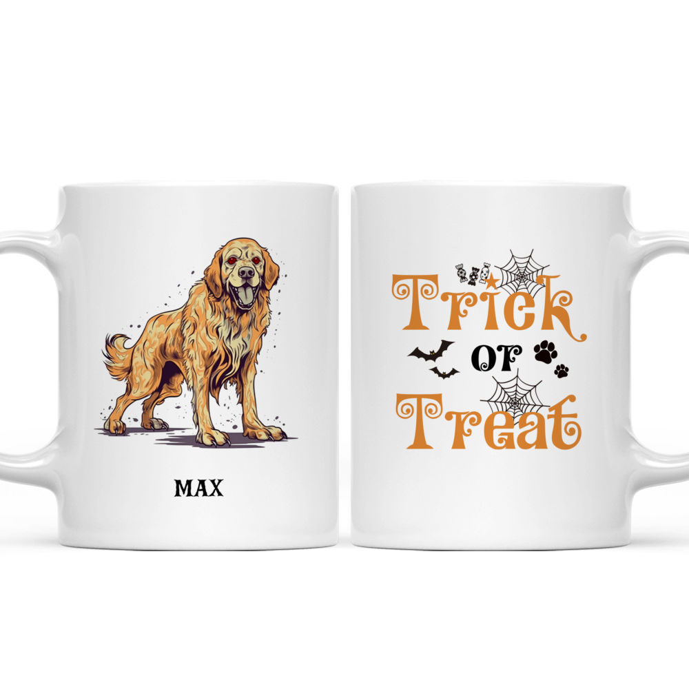 Halloween Dog Mug - Halloween Zombie Golden Retriever Dog Mug - Mug_3