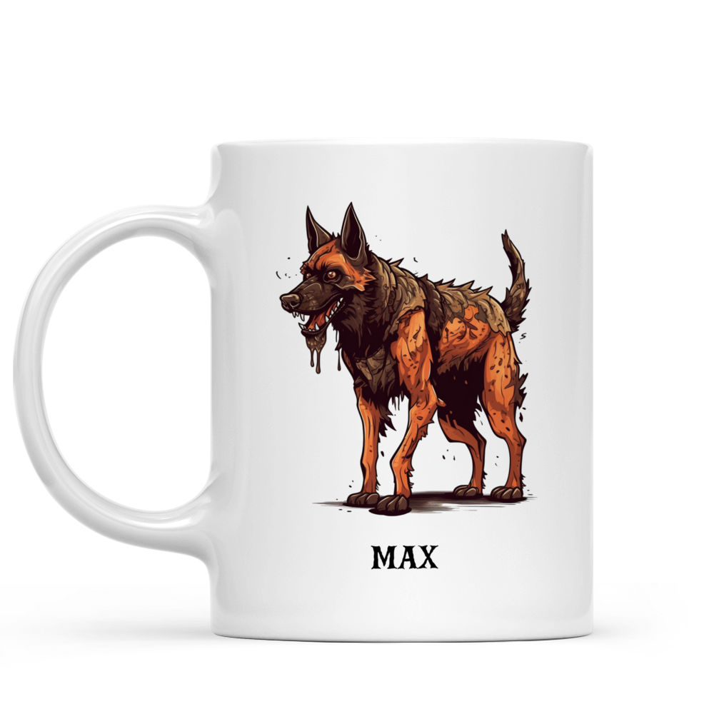 Halloween Dog Mug - Halloween Zombie German Shepherd Dog Mug - Mug_1