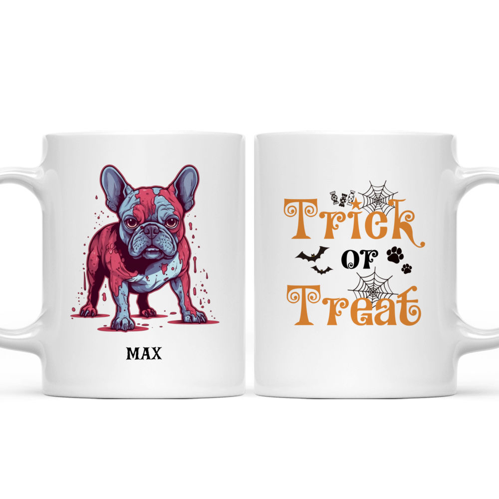 Halloween Dog Mug - Halloween Zombie French Bulldog Mug - Mug_3