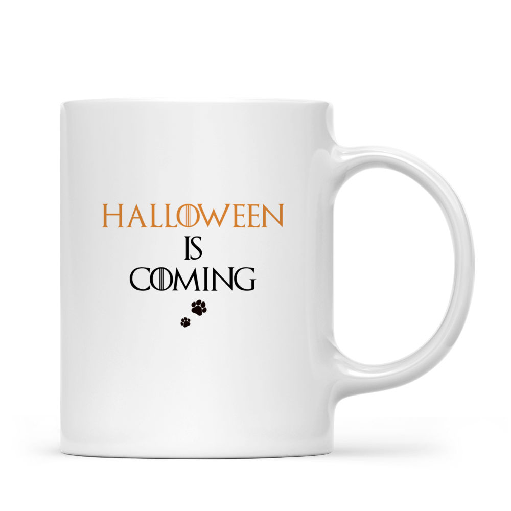 Personalized Mug - Halloween Dog Mug - Whimsical Watercolor Halloween Labrador Retriever Dog Halloween is coming_2