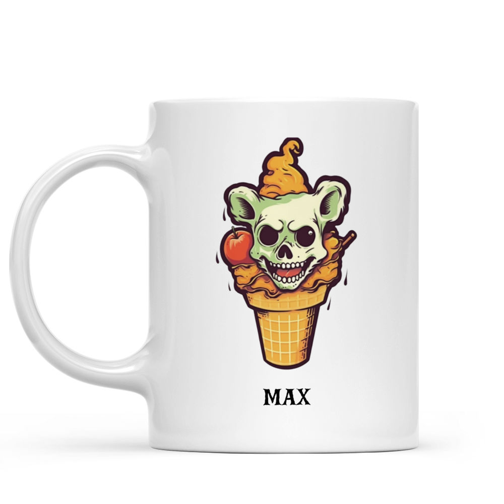 Halloween Dog Mug - Cute Chihuahua Dog Halloween Pumpkin Smile Mug - Mug_1