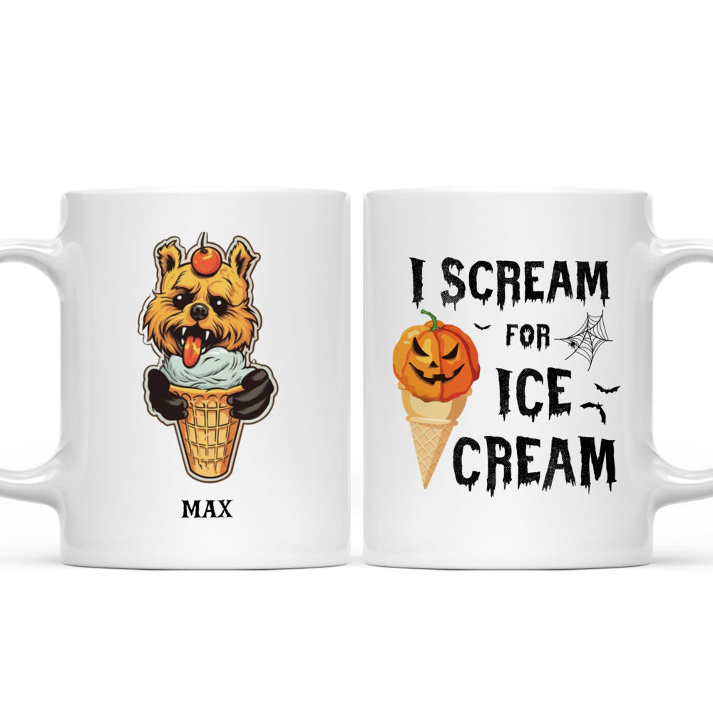 Halloween Dog Mug - Cute Yorkshire Terrier Dog Halloween Mug - Mug_3