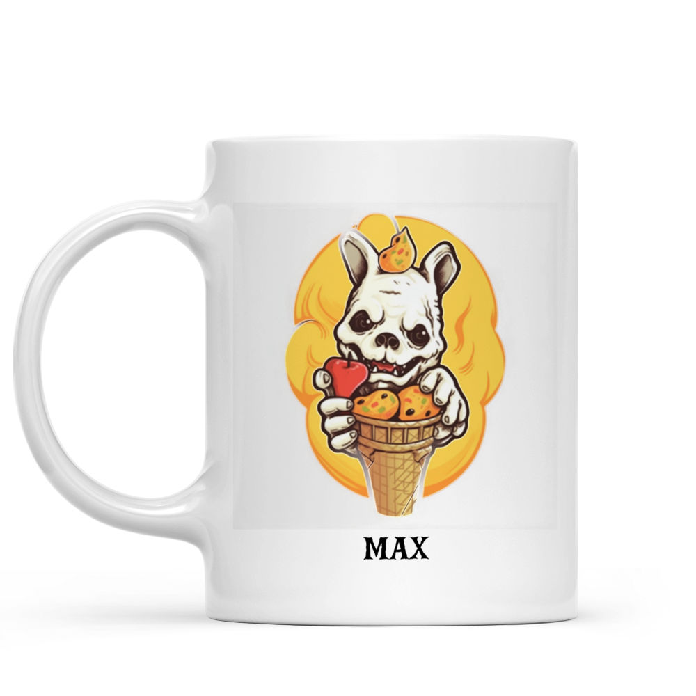 Halloween Dog Mug - Cute French Bulldog Halloween Pumpkin Smile Mug - Mug_1