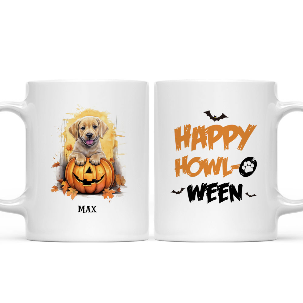 Halloween Dog Mug - Cute Funny Labrador Retriever Puppy in Jack-o-lantern Halloween - Mug_3