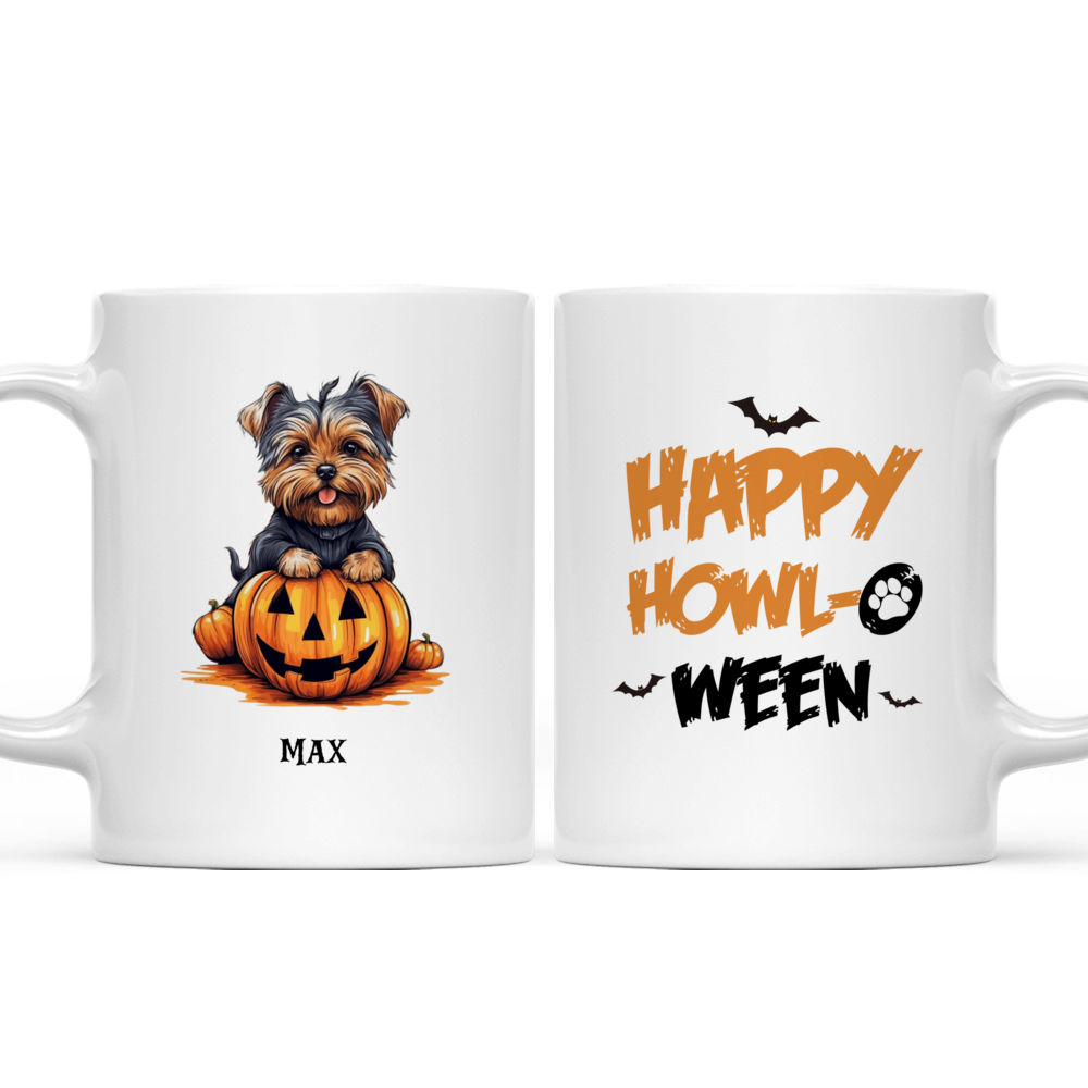 Cute Funny Yorkshire Terrier Puppy Jack-o-lantern Halloween