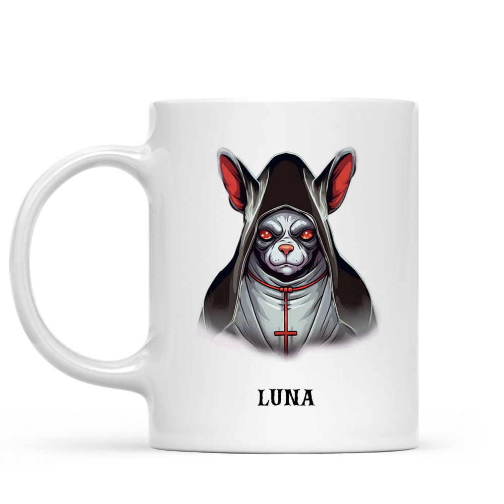 Creepy French Bulldog Mug Halloween Theme