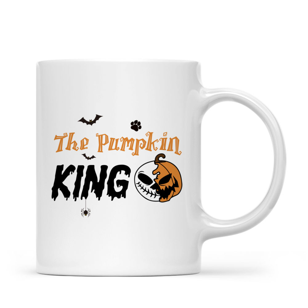 Halloween Dog Mug - Minimal Pitbull Jack Skellington Halloween Dog Mug - Mug_2