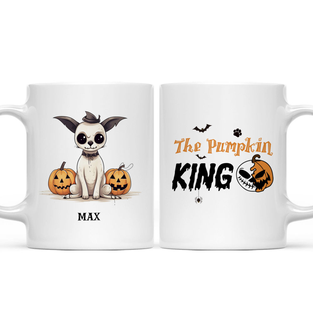 Minimal French Bulldog Jack Skellington Halloween Dog Mug