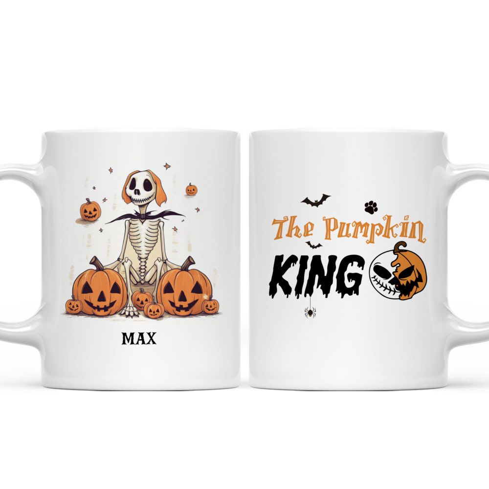 Halloween Dog Mug - Minimal Golden Retriever Dog Jack Skellington Halloween Dog Mug - Mug_3