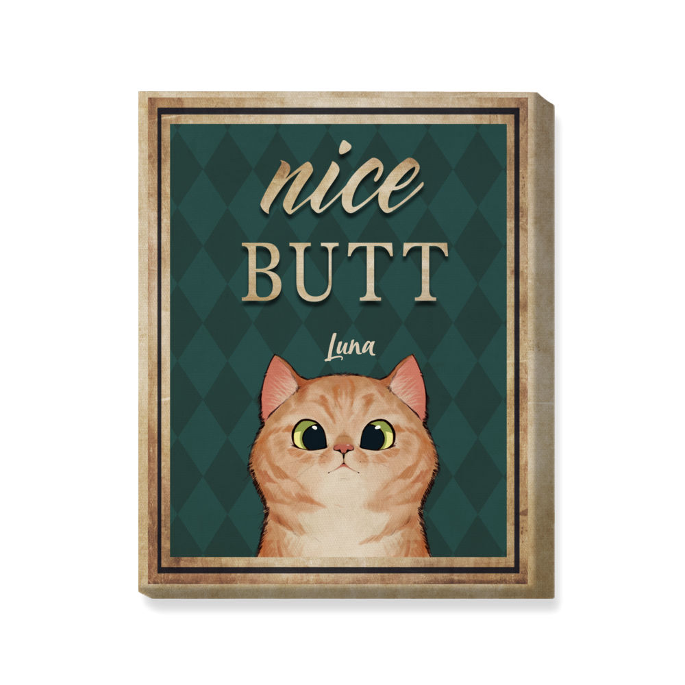 Personalized Wrapped Canvas - Nice Butt