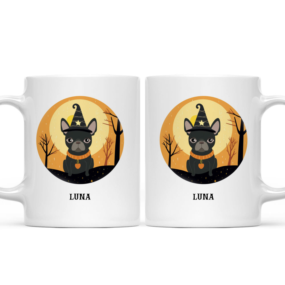 French Bulldog in Witch Costume Illustration Halloween Mug