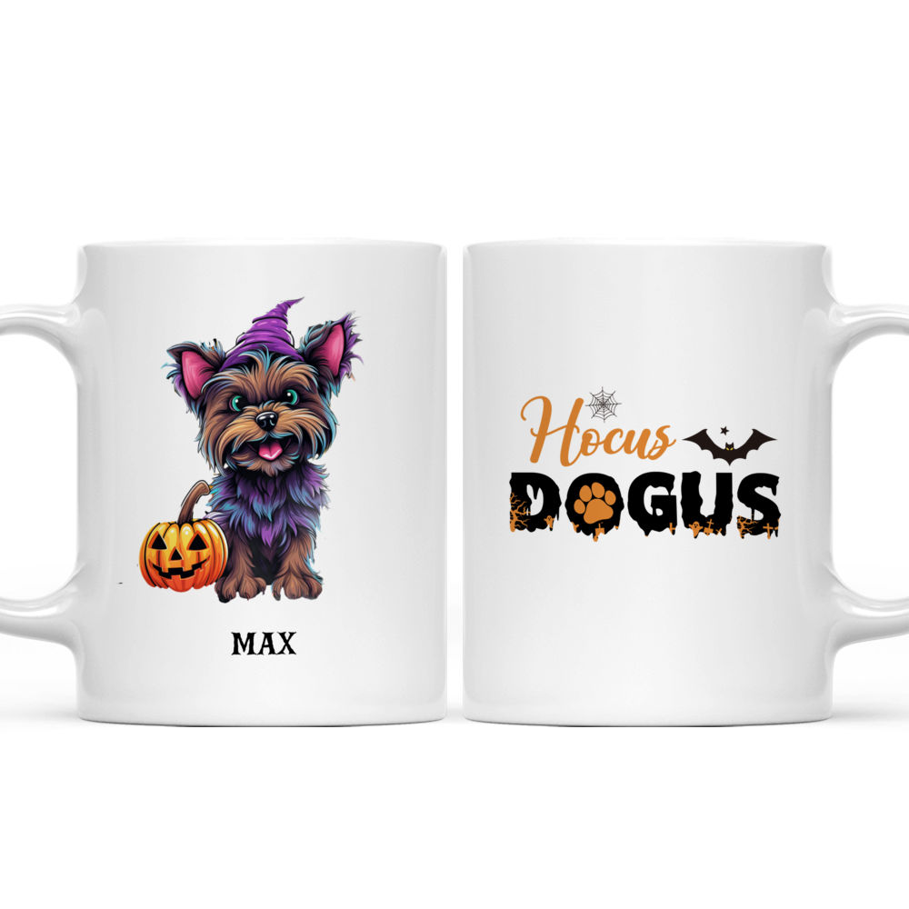 Halloween Dog Mug - Spooky Cute Halloween Yorkshire Terrier Dog Mug - Mug_3