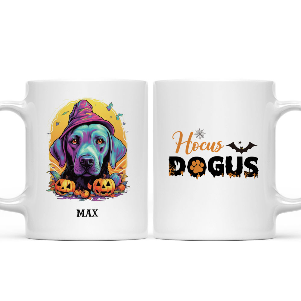 Halloween Dog Mug - Halloween Cute Labrador Retriever Dog Mug: Adorable Spooky Artwork! - Mug_3