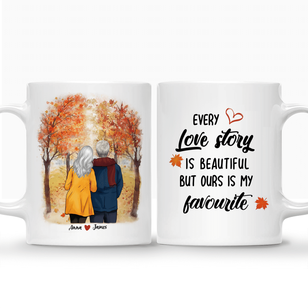 Personalized Mug - Couple Walking - Every Love Story Is Beautiful But Ours Is My Favorite - Valentine's Day Gifts, Couple Gifts, Valentine Mug_3