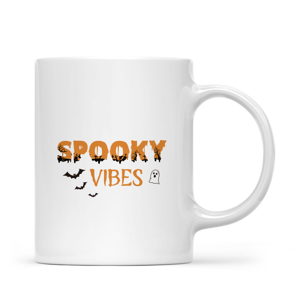 Halloween Dog Mug - Silhouette Shih Tzu Dog Halloween Night Mug - Mug_2