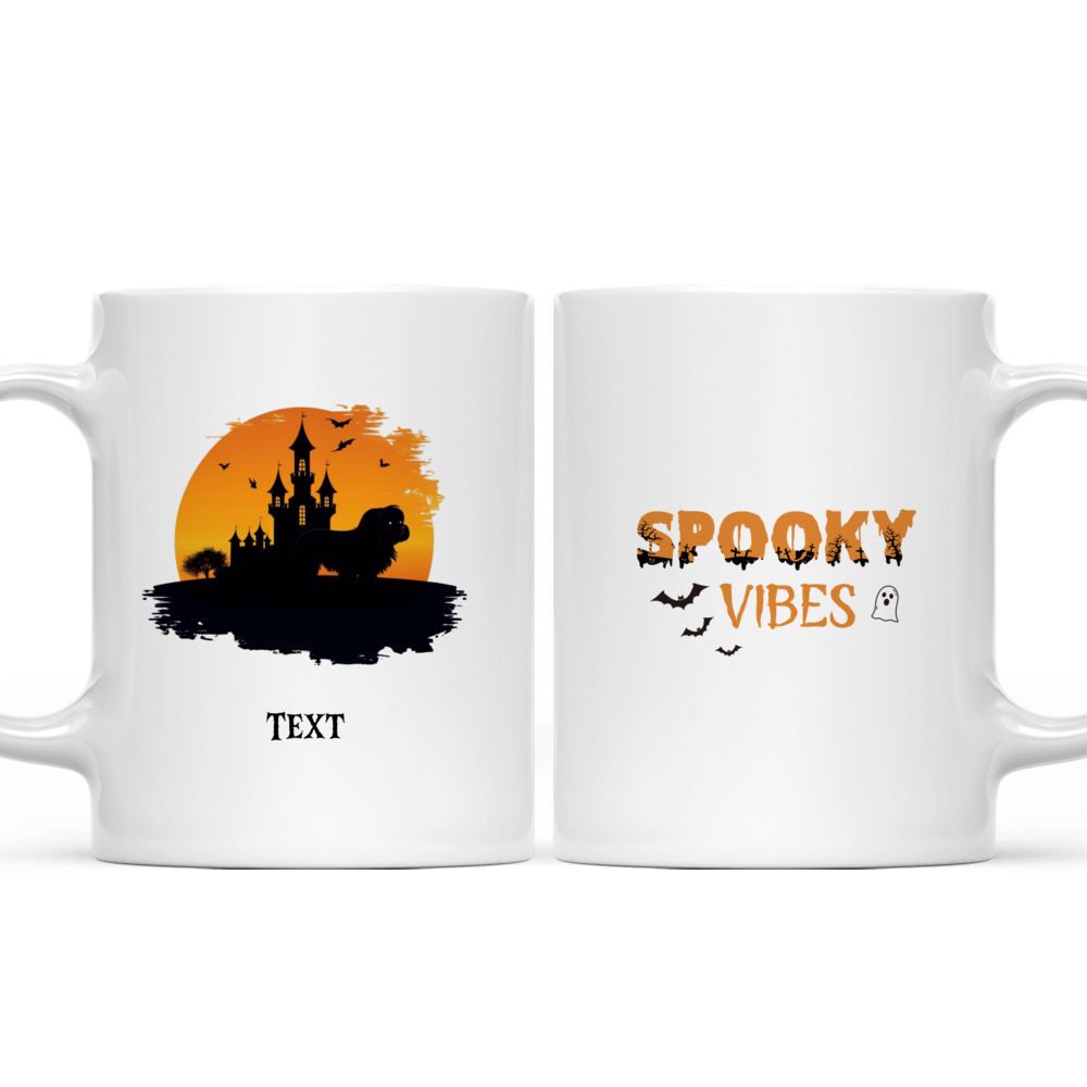 Silhouette Shih Tzu Dog Halloween Night Mug